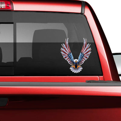 American Eagle Flag Wings Decal