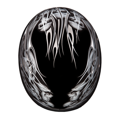Eagle- W/ Multi Skull Flames Silver
