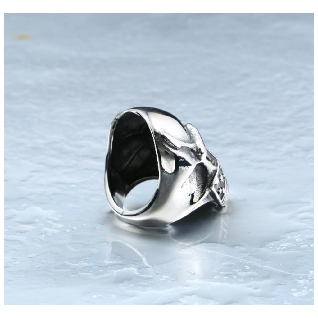 Sterling Silver Cigar Mafia Skull Biker Ring (Ring Size 6)|Amazon.com