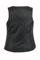 Women's Stylish Open Neck Zipper Front Vest