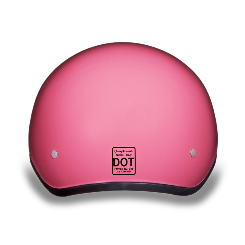 D.O.T. Daytona Skull Cap- Hi-Gloss Pink