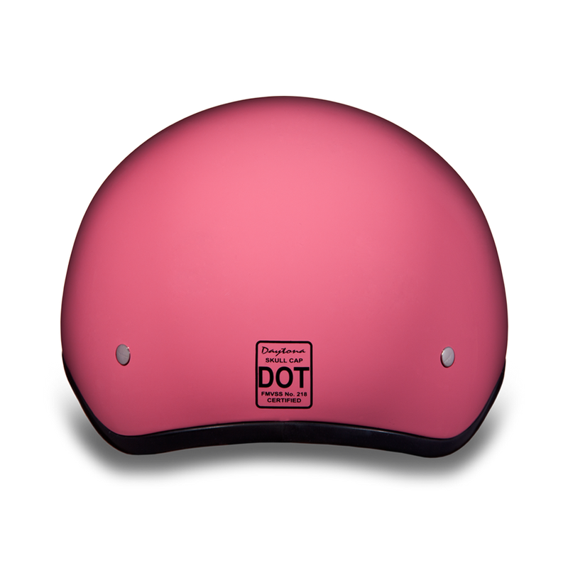 D.O.T. Daytona Skull Cap W/O Visor- Hi-Gloss Pink