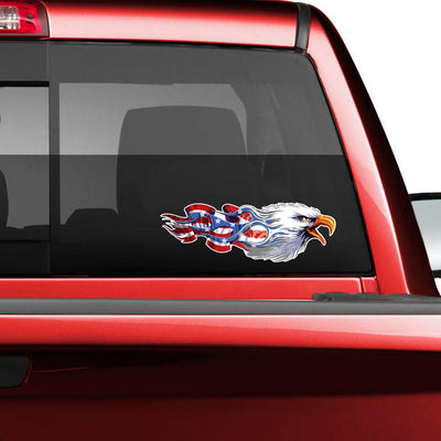 American Bald Eagle Flag Decal